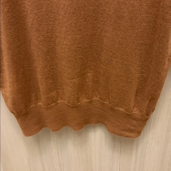 Drake's - Brown Knitted Linen-Cotton Short-Sleeve Polo Shirt - Size M - Picture 6 of 9